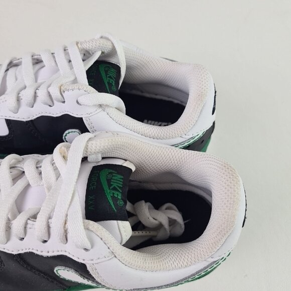 Nike AIR FORCE 1 PS Little Kids White Black Shoes Sneakers SZ 12.5 - Picture 5 of 8
